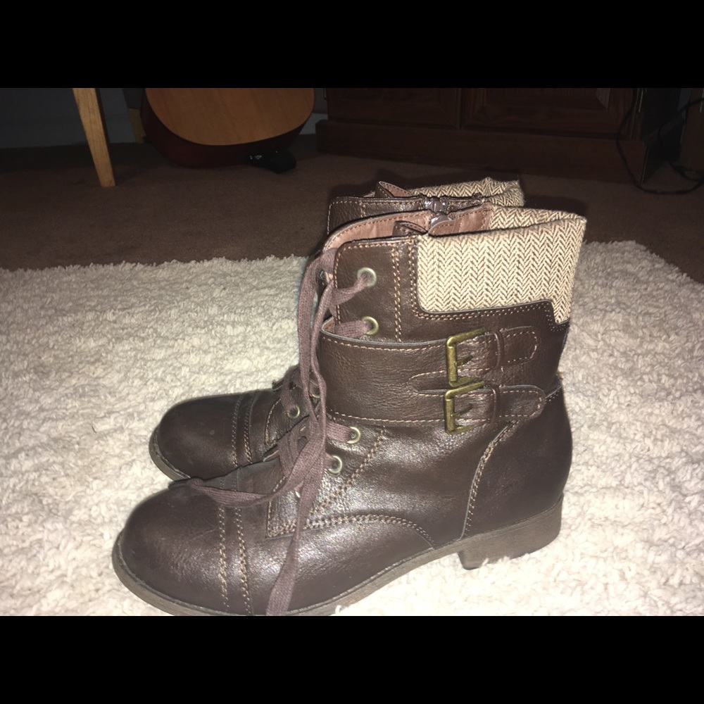 Combat  ankle boots